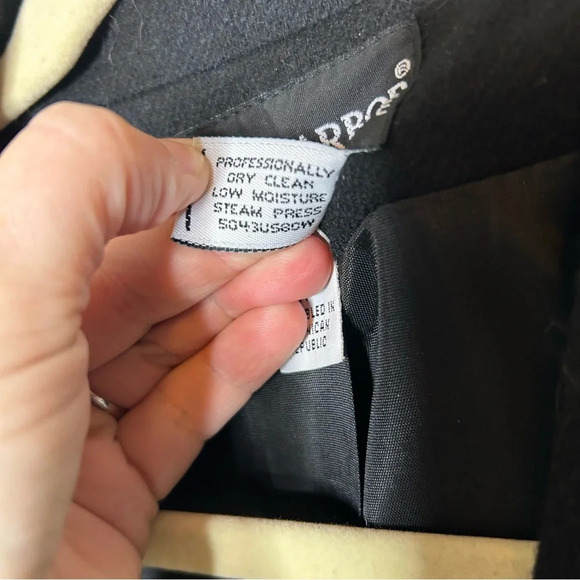 Black Wool Blazer Size 8 Petite - Picture 4 of 6